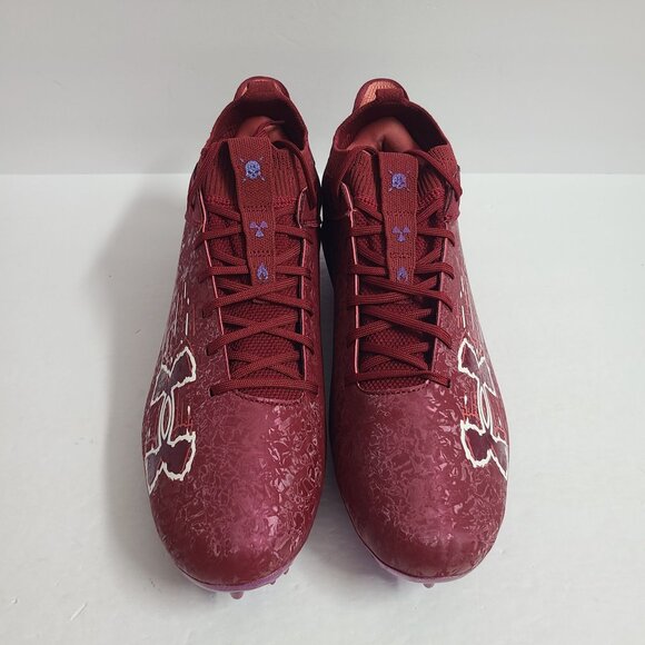 NEW Under Armour Blur 2 MC Football Cleats 3027978-602 Size 15 Burgundy main image 6